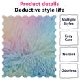 thumbnail image 2 of SHCKE Ultra Soft Fuzzy Area Rug Bedroom Fluffy Rugs Furry Area Rugs Bedside Fuzzy Carpet Home Decorate Plush Area Rug Kids Room Carpet Rainbow 2x4Ft, 2 of 6