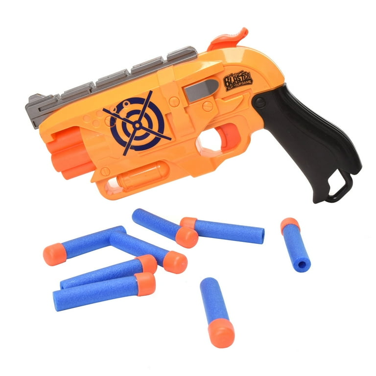 Toy Machine Gun with Soft Bullets / Nerf Blaster – Pink & Blue