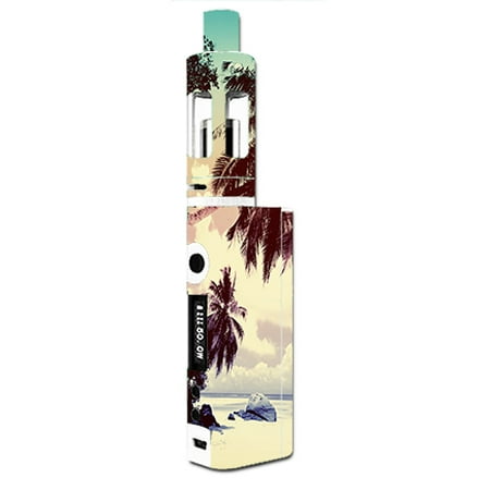 - Skin Decal For Kangertech Subox Mini Vape Mod / Faded Beach Palm Tree Tropical