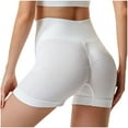 thumbnail image 4 of TrendVibe365 Biker Shorts Women White High Waisted Yoga Leggings Seamless Scrunch Butt Booty Shorts Running Activewear Shapewear Clothing, 4 of 5