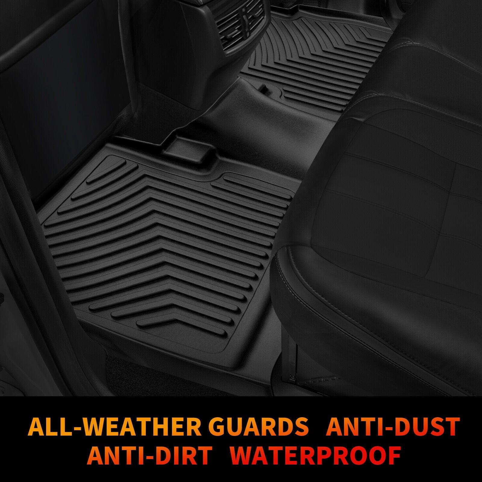 RVNI Floor Mats Liners for 2013-2019 Ford Escape 2013-2018 C-Max TPE All-Weather Guard