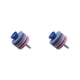 thumbnail image 1 of Speravity Cortadora de césped, taladro rotativo, piezas de repuesto resistentes al desgaste, accesorios universales profesionales para cortacésped Rosado azul 4 capas 2piezas Speravity CBP491446, 1 of 6