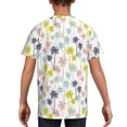 thumbnail image 5 of Wukai Hawaiian Coconut Tree Youth Unisex Short Sleeve T-Shirt for Boys, Girls, Teens, and Kids-X-Small, 5 of 7