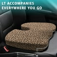 thumbnail image 4 of Premium Leopard Pattern Memory Foam Seat Cushion Ergonomic Chair Pad for Office Chair, Car, Airplane & Bleachers Sciatica, Tailbone Hip & Back Pain Relief - Chair Cushion for Long Office Workers., 4 of 5
