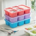 thumbnail image 5 of Bento 4Pcs Stockant Réutilisable Durable 5 Grilles Conception Étudiants Portable Lunch Conteneur, 5 of 5