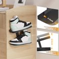 thumbnail image 4 of Parent2 PC Floating Shoe Display Shelf, Metal Levitating Sneaker Organizer,Wall Mount Shor Rack, Sturdy Floating Shoe Holder for Sneaker Collector Advertising Exhibition Shoe Store Black, 4 of 6