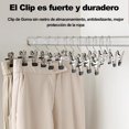 thumbnail image 3 of 50PCS Perchas para Pantalones con Clip 40cm Ganchos para Ropa Perchas de Metal Ligero Resistent Antideslizantes Duradera Ajustables con Gancho Giratorio Perchas para Faldas Jeans Adultos Hogar, 3 of 7