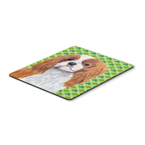 Carolines Treasures SC9314MP "Cavalier Spaniel St. Patricks Day Shamrock Portrait Mouse Pad Hot Pad or Trivet" Large
