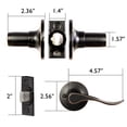 thumbnail image 3 of Oile Rubbed Bronze Passage Door Lever 6-Pack, 3 of 15