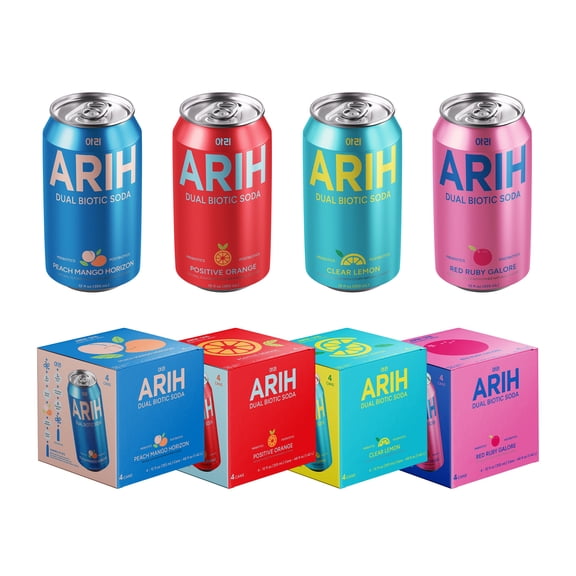 ARIH BTS' Choice Dual Biotic Soda Bundle, Multiple Flavors, 16 cans