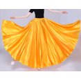 thumbnail image 5 of Ladies Satin Long Full Skirt For Ballroom Belly Dance Performance, 5 of 6