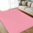 thumbnail image 4 of Pink Area Rugs 5x7 for Living Room, Farmhouse Solid Pink Color Modern Art Non Slip Washable Rug Runner, Low Pile Indoor Floor Carpet Mat Bathroom Rugs for Bedroom, Kids Room, 4 of 9
