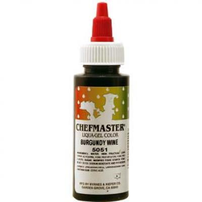 Chefmaster Liqua-Gel Food Colour - Burgundy Wine, 2.3 oz