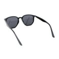 thumbnail image 4 of Mens Polarized Thin Plastic Horn Rim Hipster Rectangle Retro Sunglasses All Black, 4 of 4