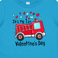 thumbnail image 4 of Inktastic It's My 1st Valentine's Day Fire Truck Boys or Girls Baby T-Shirt, 4 of 5