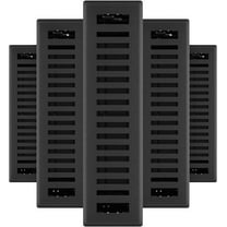 Imperial Montezuma Floor Register Classic Style - Adjustable Steel - 5 Pack, 2.25 x 12 In, Black