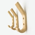 thumbnail image 2 of Percheros de pared de madera y caucho, 2 piezas, ganchos para abrigos, dos ganchos, percheros, 2 of 5