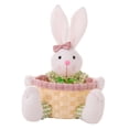 thumbnail image 4 of Cesta de conejo de Pascua, cesta de almacenamiento de de Pascua, cestas reutilizables para huevos de Pascua, cesta decorativa para mesa de comedor y sala de estar Femenino, 4 of 8