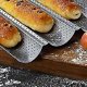 thumbnail image 4 of Oven Baguette Mold, Bread Baguette Mold, Baguette Mold, Non-stick Perforated Baking Tray, for 2 Baguettes, Bread Molds in High Quality (38x16.2x2.4cm), 4 of 4