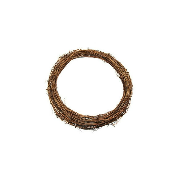 Casaio DIY Bamboo Wreath DIY Rattan Bamboo Wreath – Natural Hanging Craft Ring for Door Wall Party Decoration Rattan Craft Wreath