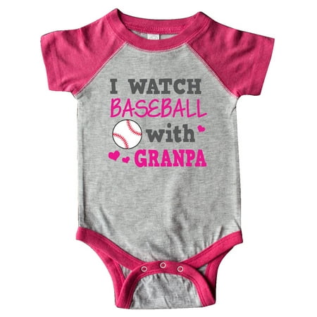 

Inktastic I Watch Baseball with My Granpa Gift Baby Boy or Baby Girl Bodysuit