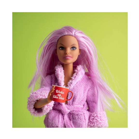 Canvas Wall Art - Julia Ramiro 'Woke Up Like This Q' Wall Art for Living Room, Bedroom, or Office Décor by Trademark Fine Art - 14 x 14 Inches