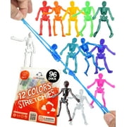 UpBrands 96 Halloween Pinata Fillers Stretchy Skeleton, Halloween Kids Party Gift