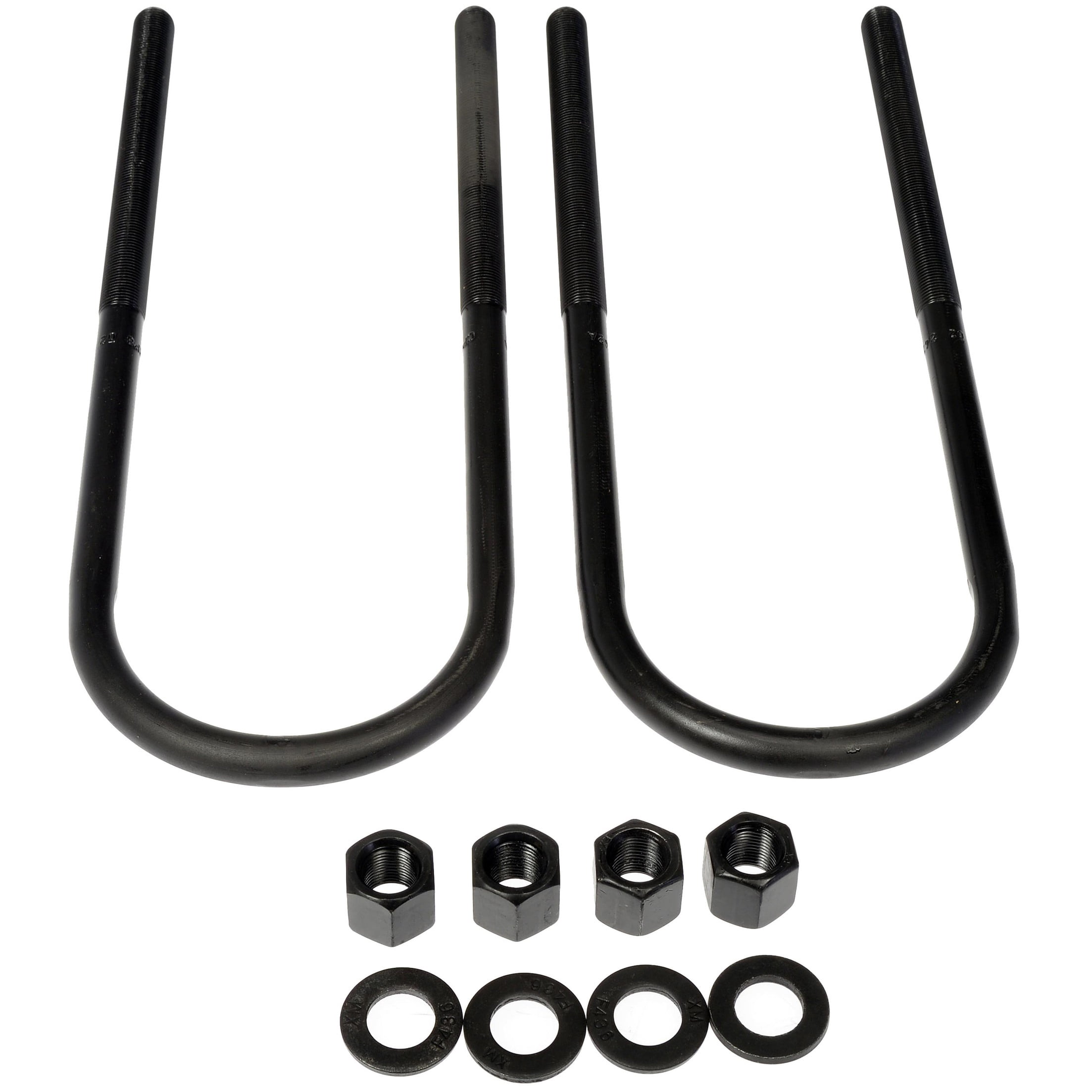 Dorman 929-798 Rear Leaf Spring Axle U-Bolt Kit for Specific Ford Models, Semi-Gloss Black