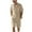 Khaki, variant on Paiyanr Cotton Linen Sets for Men Summer Breathable Shirts Shorts 2 Piece Outfits Solid Color Casual Short Sleeve Drawstring Waist Beach Shorts Sets