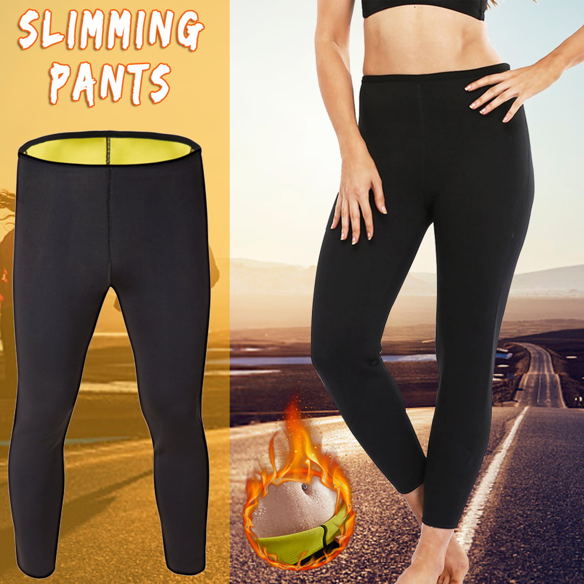 Women Sweat Sauna Body Shaper Slimming Waist Hot Pants Neoprene Thermo Gym Train 