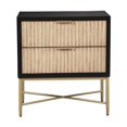 thumbnail image 4 of Origins by Alpine Larsen 2 Drawer Nightstand in Black, 4 of 7