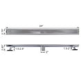 thumbnail image 6 of Wowow 24 Inch Shower Linear Drain, 304 Stainless Steel Shower Floor Drain with Grate Removable, Rectangular Floor Drain with Accessories, 6 of 6