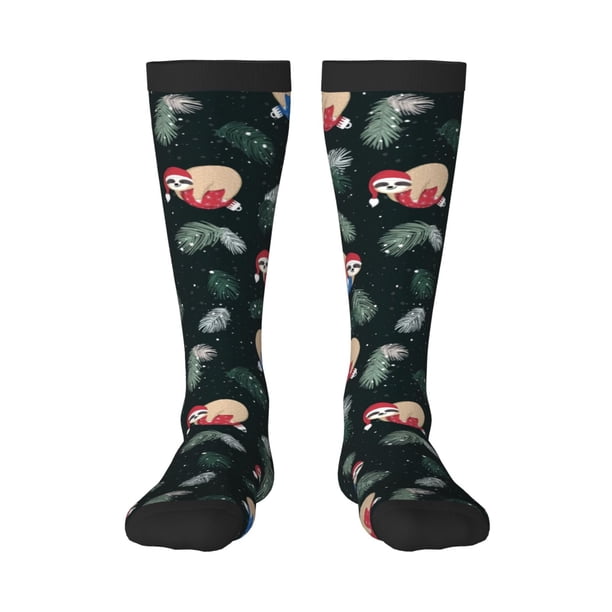 Balery Baby Sloths Sleeping Calcetines novedosos Calcetines deportivos Calcetines hasta la rodilla Calcetines de algodón Calcetines originales y geniales