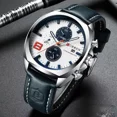 thumbnail image 3 of Relojes Cronógrafos Con Correa De Cuero Para Hombre,Curren 8324, 3 of 7