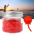 thumbnail image 2 of Aurgiarme Artificial Floating Lures Soft Baits Balls with Tail Dynamic Teasing Fishing Soft Beads Antibottom Floating Action Lures, 2 of 9