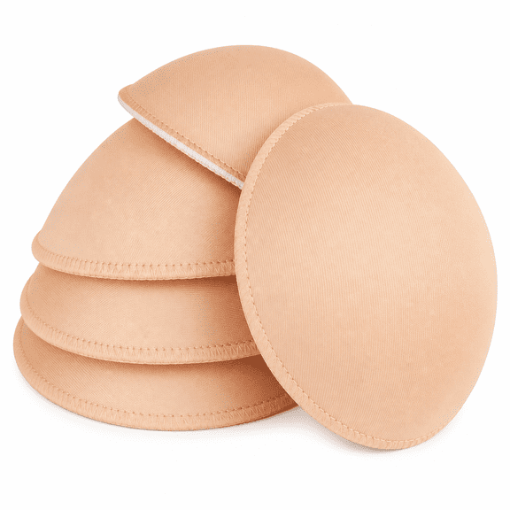 FLORNIX 3 Pairs Round Seam Women's Removable Sports Yoga Bra Pad, Bikini Top Bra Pads Insert