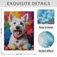thumbnail image 3 of Diamond Art Kit for Adults, Colorful Dog Portrait Vibrant Background Diamond Painting for Adults Beginners, 5D DIY Diamond Art Painting Kits, Colorful Diamond Painting Craft for Home Decor 12x16, 3 of 7