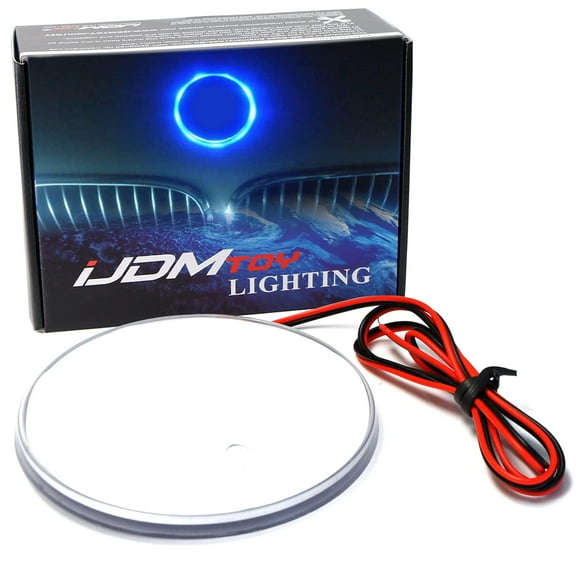 For BMW Front Hood or Rear Trunk Lid, Ultra Blue 3.25-Inch 82mm Roundel LED Emblem Background Illumination Lighting Kit