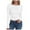 White, variant on GEWSEY Women's Boat Neck Tops Long Sleeve Shirts Casual Fitted Tee Shirts Solid Color Fall Basic Clothes (Dark Gray, XL)