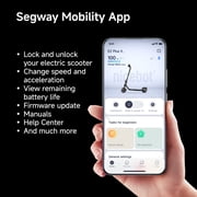 Segway E2 Plus II Electric Scooter, 15 mph Max Speed, 16 Miles Max Range, Teens and Adults, Black