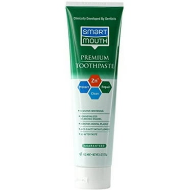 SmartMouth Premium Zinc Ion Toothpaste, Mild Mint 6 oz