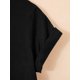 thumbnail image 4 of Camiseta informal de manga corta con cuello redondo para niña con estampado de caracoles y flores, tejido de punto de mezcla de algodón con ligero estiramiento para niñas de 1 a 8 años, talla S, 4 of 6