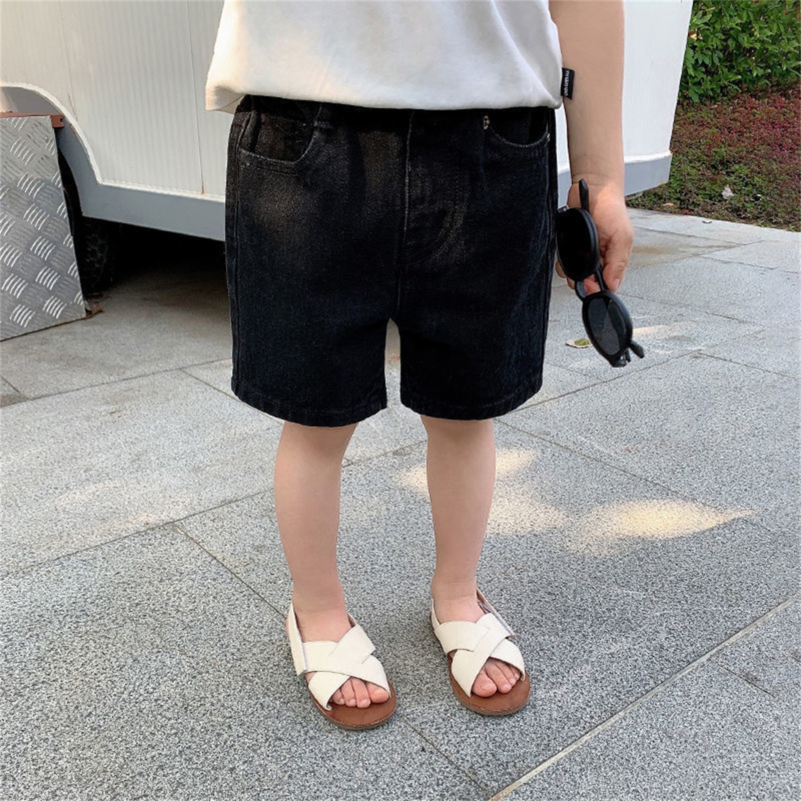 Baby Little Girls Boys Jeans Shorts Simple Design Cute Summer Denim ...