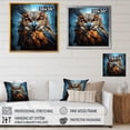 thumbnail image 4 of Designart "Silent Guardian Owl I" Animals Framed Wall Art - Traditional Blue Owl Living Room Framed Canvas Art, 4 of 6