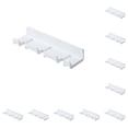 thumbnail image 3 of Inteprter Gancho sin perforación montado en la pared Soporte impermeable Alambres multifuncionales Suministro de suspensión de almacenamiento Blanco 10Conjunto, 3 of 6