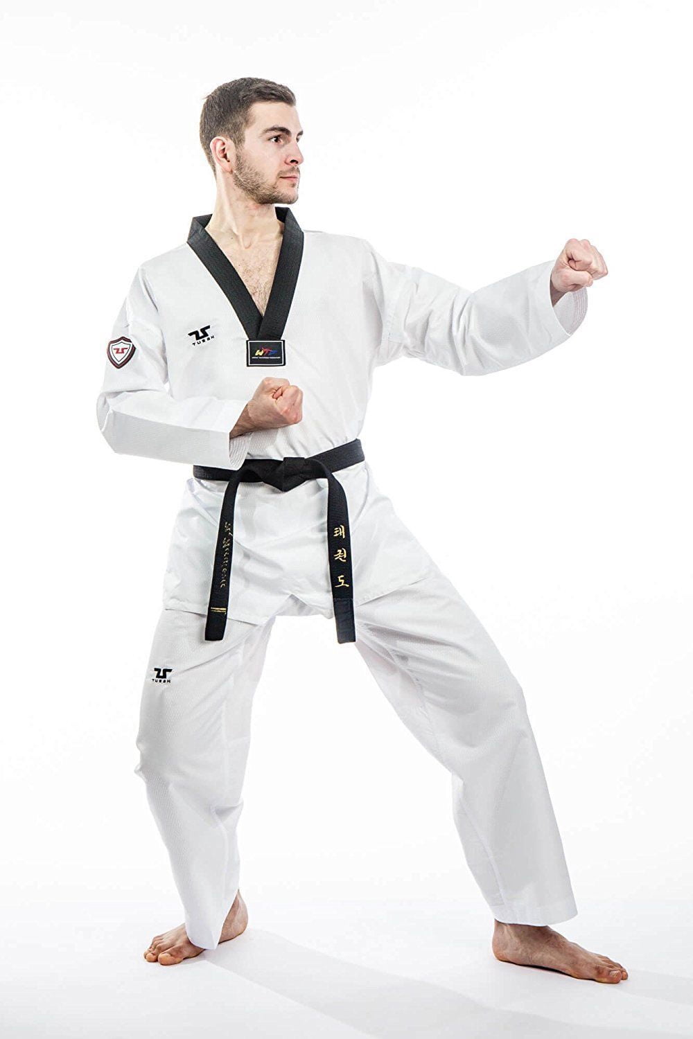 Tusah Taekwondo EZ FIT Sparring Dobok, Black V-Neck Walmart.com