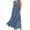 Blue, variant on Womens Autumn Winter Casual Dresses Solid Color Sleeveless Cotton Linen Long Dress