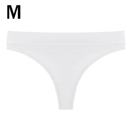 

Dido Women G-string Cotton Underwear Breathable Moisture Wicking Elastic Solid Color Girl Panties M