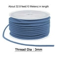 thumbnail image 2 of Unique Bargains Nylon Beading Cord 3mm x 32.8 Feet Bracelet Making Knotting String, Deep Blue, 2 of 4