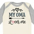 thumbnail image 4 of Inktastic My Oma Loves Me Grandchild Girls Long Sleeve Baby Bodysuit, 4 of 5